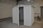 China White Moisture Proof Construction Steel Metal Shelters / Car Sheds With