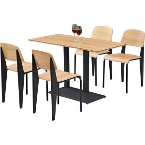 Wholesale Plywood Restaurant Dining Table And Chairs PU Leather Fast Food Dining Table from china suppliers