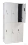 Metal Storage Locker Cabinet 6 Doors D450mm Steel Office Furniture