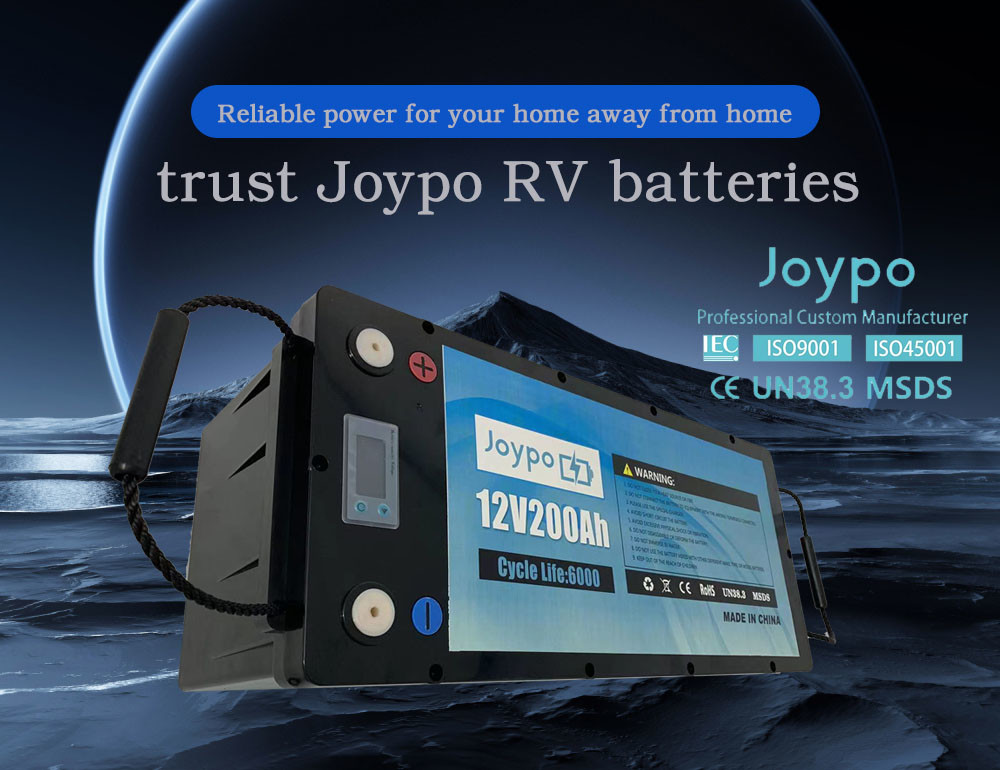 Rechargeable 12V LiFePO4 Lithium RV Battery 100Ah 200Ah For Camper Trailer