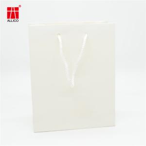 Wholesale Custom Logo Gift Bag Glossy Clothes Retail Shopping Paper Bags With Rope Handles from china suppliers