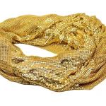 Flexible Aluminum Metal Sequin Mesh Metallic Cloth Chain Mail Curtain Fabric
