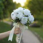 Wholesale Silk Rose Flower Bouquet Decorative Wedding Flowers Bridal Bouquets