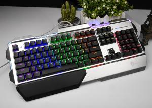 China Metal Mechanical Keyboard RGB , Gaming Computer Keyboard Light Up Keys on sale