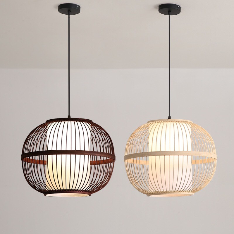 Bamboo Weaving Pendant Lamps Chinese Zen Tea Room Lamp Hotel Droplight(WH-WP-63)
