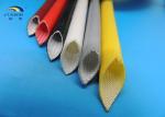 4.0KV Red White Yellow Silicone Fiberglass Sleeving Flexible and Flame Retardant