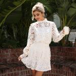 Lace Tops Collection For Feminine Charm Chic White High Waisted Lace Tops With