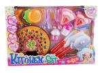 Plastic Childrens Toy Kitchen Sets Mini Pizza Cake Pretend Cooking Toys 21 Pcs