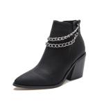 YTH021 Shoes Metal Chain Children'S Boots Autumn 2021 New Fashion Stiletto High