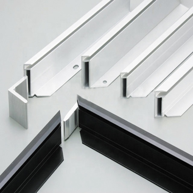 Industrial Aluminum Extrusion Solar Panel Frame Delicate Elegant Appearance