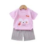 Cotton Cartoon Home Wear Kids Clothing Shorts Short Sleeve Casual Two Piece