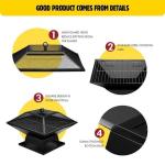 High Pressure Protection Device Foldable Stainless Steel BBQ Grill for Outdoor
