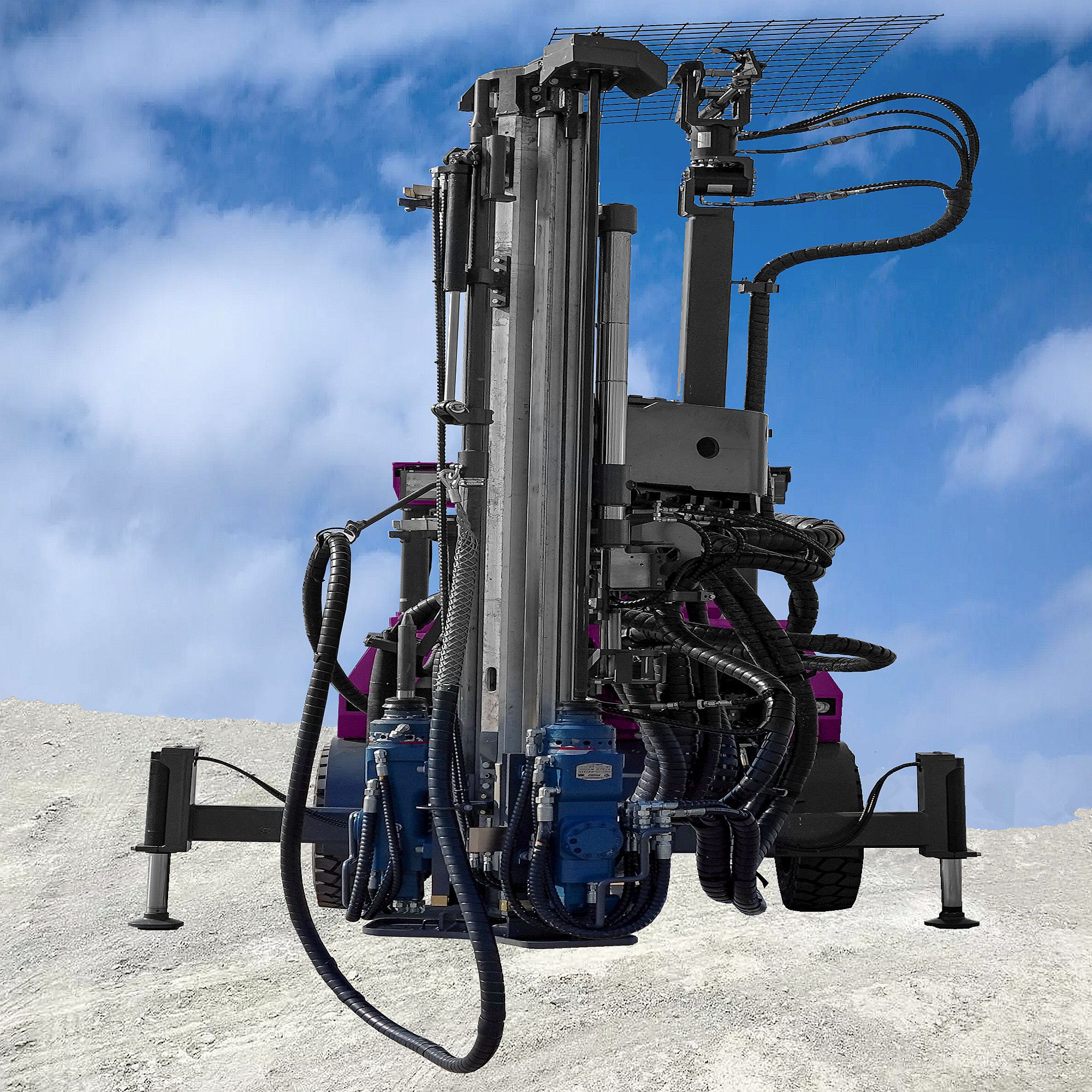 Jumbo Underground Drilling Rig Mining Tunneling Borehole Hydraulic Drilling Rig Machine