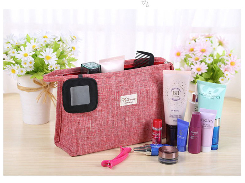Wholesale Travel Portable Zipper Wash MakeUp Bag With Private Label