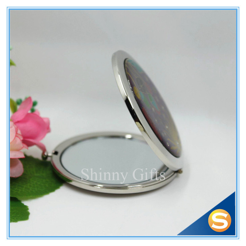 Shinny Gifts Hot Sale Factory Directly Makeup Mirror Small Metal Mirror