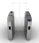 Motorized Speed Gate Turnstile Full Height 2.0mm Thick 304 Stainless Steel