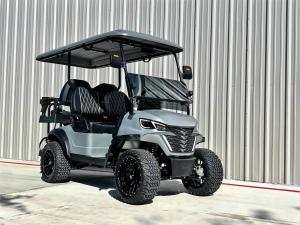 Wholesale Lead Grey 4 Seater Electric Golf Cart Premium Seats 14 Inch Off-Road Tires 72v Lithium Battery from china suppliers