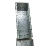 4 Gang Mansory Steel Conduit Box 1.60mm Thickness Zinc Plated 1/2" 3/4"