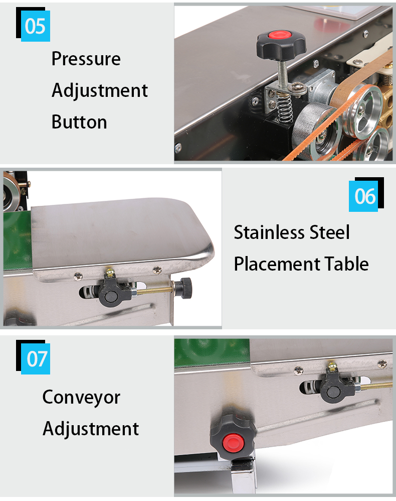 DUOQI FR-770S Stainless Steel Heat Sealing Machine for Pouch Bag Shrink Sleeve Seaming