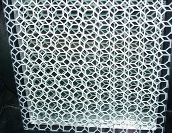High Intensity Screen Printing Glazed Glass Shower Doors , Heat Resitant Bent
