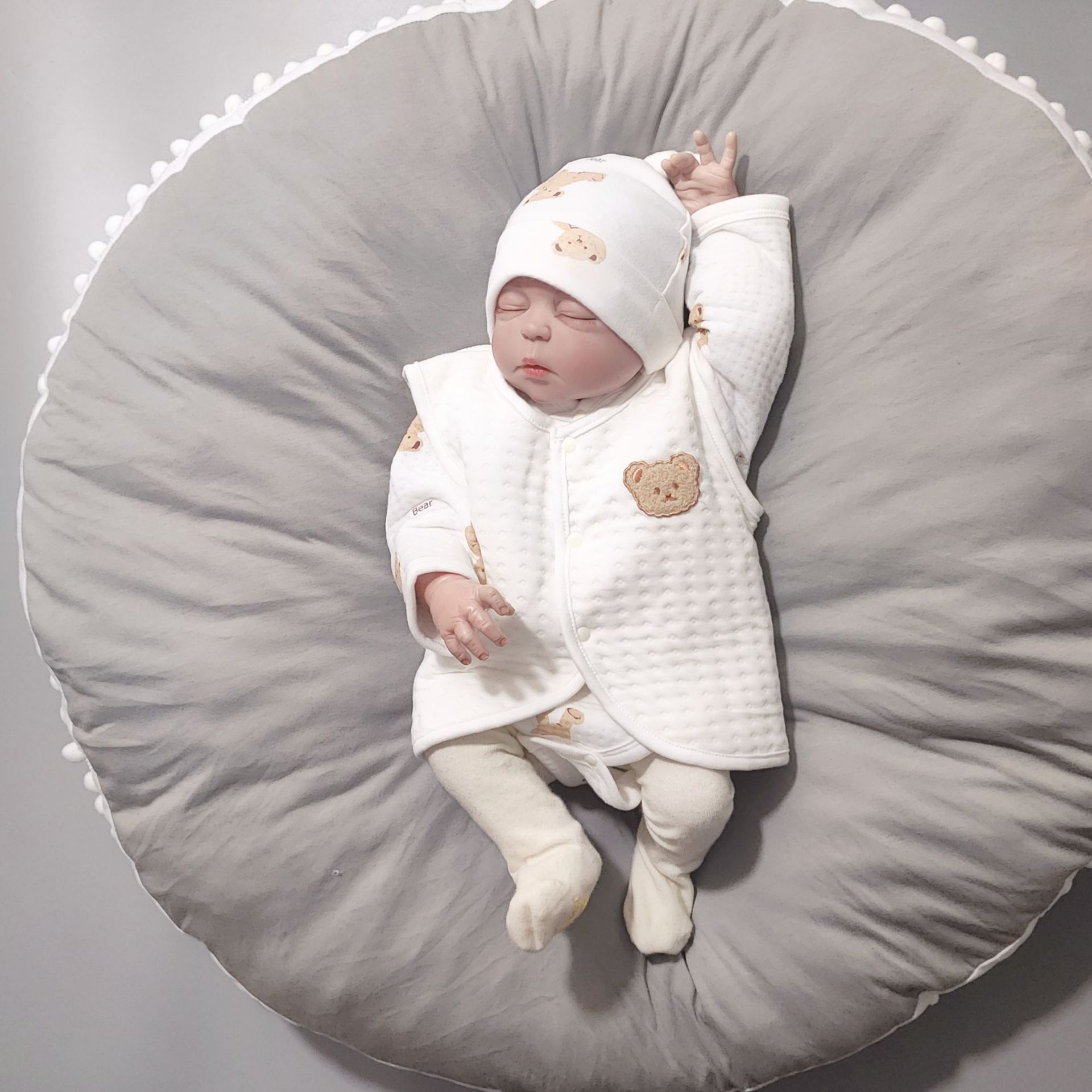Custom Oem Odm Newbron Baby Boys Girls Top Draw-string 100%cotton Toddler Kids Clothing TOP