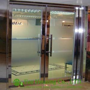 Wholesale Double-leaf Stainless steel fire proof emergency exit glass door from china suppliers