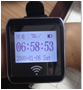 Waiter call beeper with light and watch receiver for star area or night club