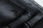 11.5oz Dark Black & Black Backside Denim Fabric Rigid Jeans Fabric For Brand