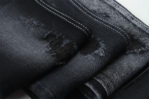 Wholesale 11.5oz Denim Fabric Rigid 56%C 44%P Black And Black Backside For Brand Style Jeans Boy Friend Style Soft Handfeel from china suppliers