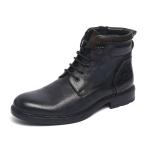 OEM Waterproof Navy Lace Up Mens Leather Dress Boots