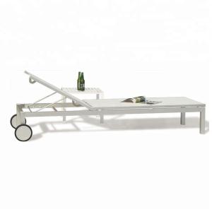 Wholesale Alumium Chaise Folding Beach Lounge Chair Modern Folding Beach Chair Daybed from china suppliers