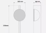 Nordic silver wall lamp modern simple bedroom bedside minimalist light wall lamp