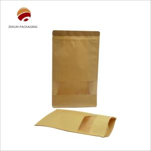 Wholesale Eco Friendly Kraft Paper Bag with Gravure Printed Matt Surface Food Packaging 200g - 5kgs from china suppliers