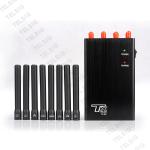2G / 3G / 4G Portable Cell Phone Signal Jammer 8 Antenna WiFi Scrambler GPS