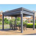 Waterproof outdoor bioclimatic awning rain protection Luxury modern electric