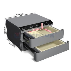 Wholesale Fire Safe Jewelry Box Double Layers Solid Steel Jewelry Safe Box With Auto Open from china suppliers