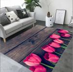 3D Printed Flower Rose And Tulip Carpets for Living Room Floor, Sofa and Bedroom