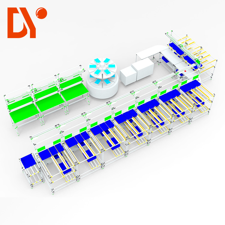 Lean Pipe Automated Assembly Line , Workshop Flexible Production Line