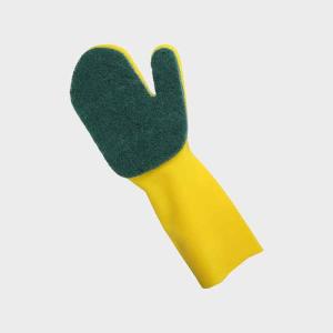 Wholesale Single Layer Souring Pad Dishwashing Sponge Gloves For Household Work Black from china suppliers