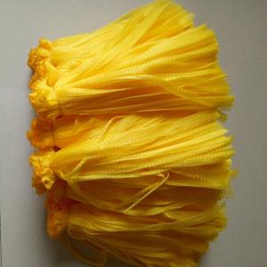 Wholesale LDPE Yellow Woven Plastic Mesh Sleeving Bags Packaging from china suppliers
