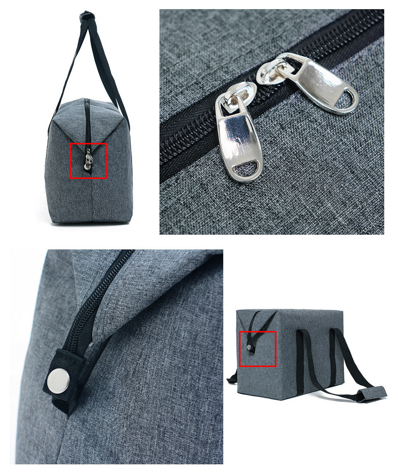 PEVA lining 600D Polyester Insulated Lunch Cooler Bags