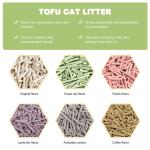 ODM OEM Pea Fiber Biodegradable Tofu Cat Litter 100% Water Absorption Deodorizat
