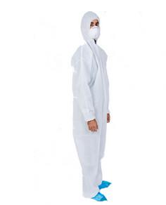 Wholesale Latex Free Disposable PPE Coveralls Chemical Coverall Suit With Long Zipper from china suppliers