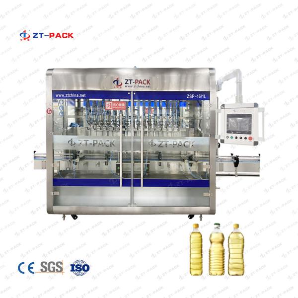 Piston Servo Motor Bottle Filling Machine For Edible Vegetable Oil Peanut Oil
