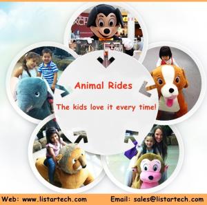 Wholesale Walking Electric Battery Kiddie Ride Soft Indoor Playground Toys Happy rides on animals from china suppliers