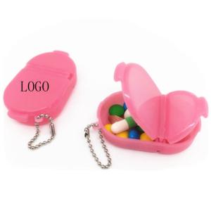 Wholesale Pink Mini Medicine Box Small Plastic Box Keychain Logo Ccustomized from china suppliers