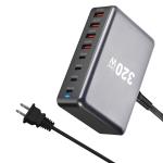 Multi Port Desktop GaN Charger 320W Fast Type C 100W 45W PD 20W For Laptop