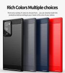 Luxury Shockproof Phone Cases Carbon Fiber TPU Back Cover Anti Slip