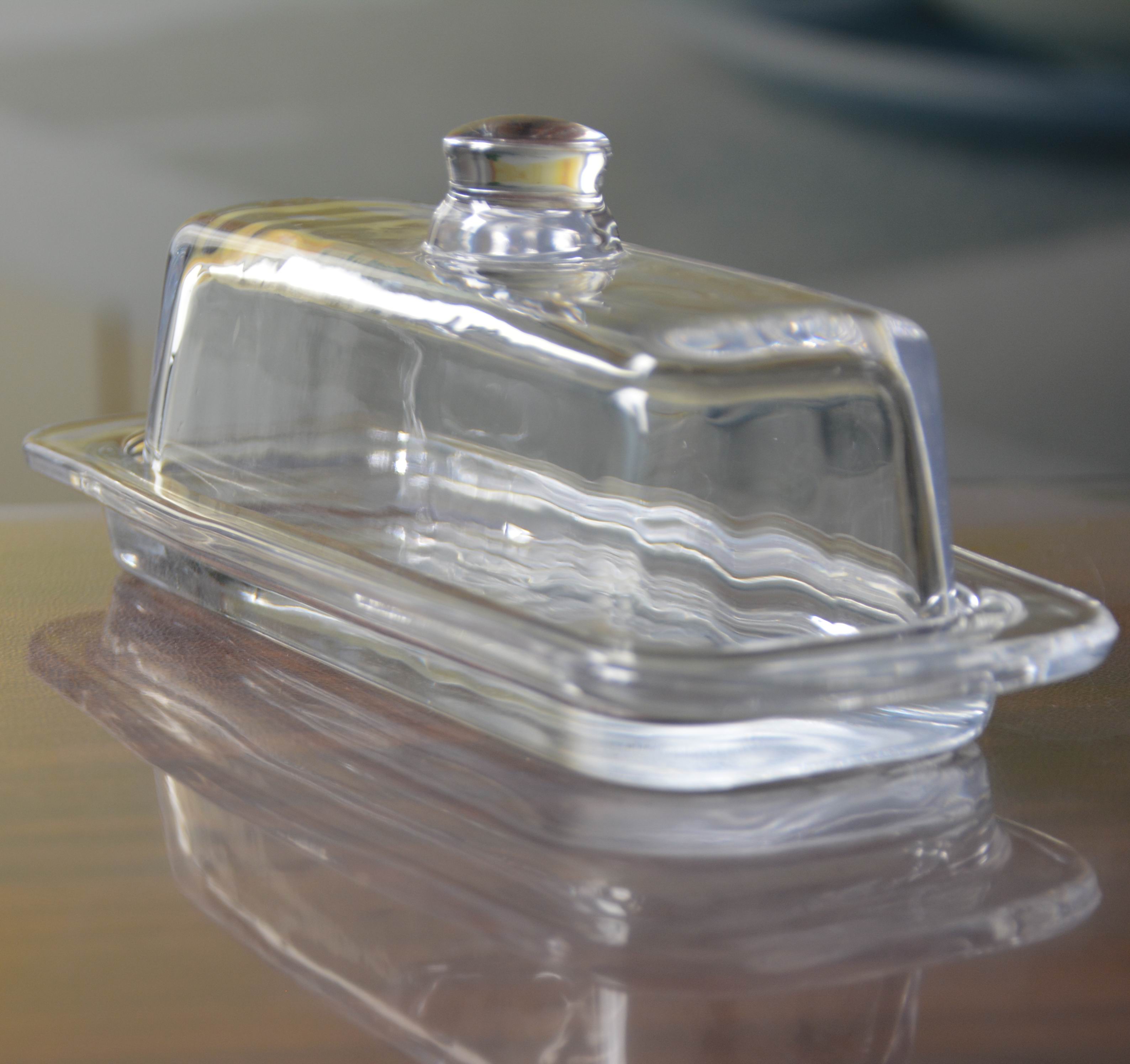 Rectangle Cake Glass Charger Plates With Cover