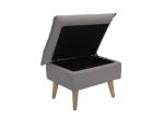 Linen Sleeper Sofa Modern Fabric Sofa Ottoman Imitated Cashmere Cloth